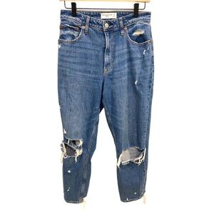 Abercrombie and Fitch The Mom High Rise Curve Love Size 27/4 GUC I0191